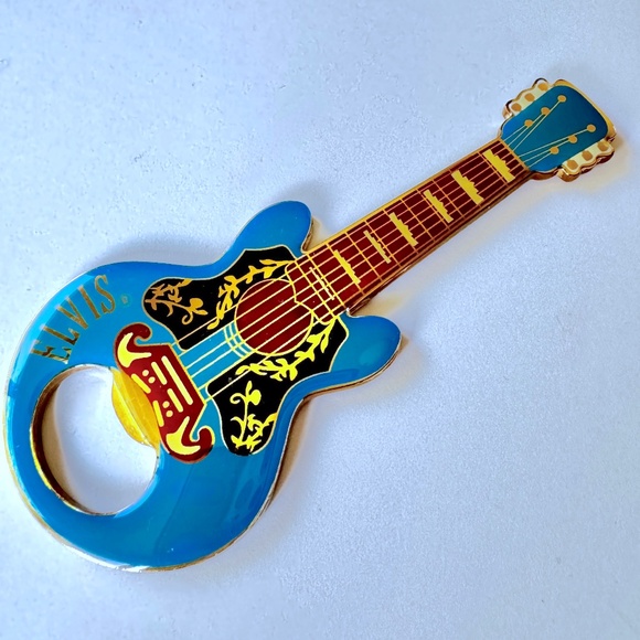 Magnet ELVIS bottle opener, guitar shape, Memphis - Picture 1 of 4